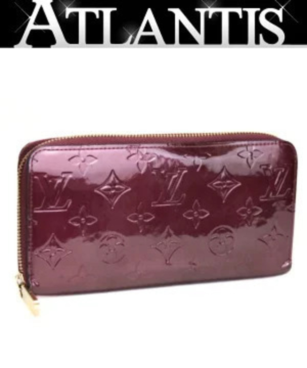 Louis Vuitton Zippy Wallet Round Zipper Long Monogram Vernis Amarante Purple